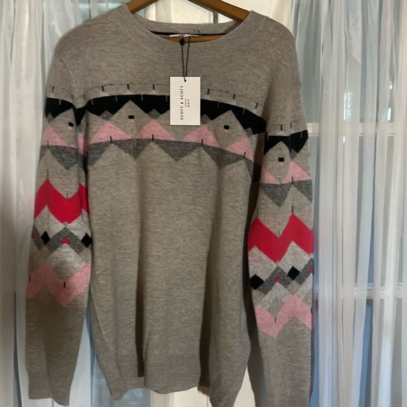 SCOTT & SCOTT LONDON Fifi Merino Wool Cashmereblend Sweater Women’s Size Small - Picture 1 of 9